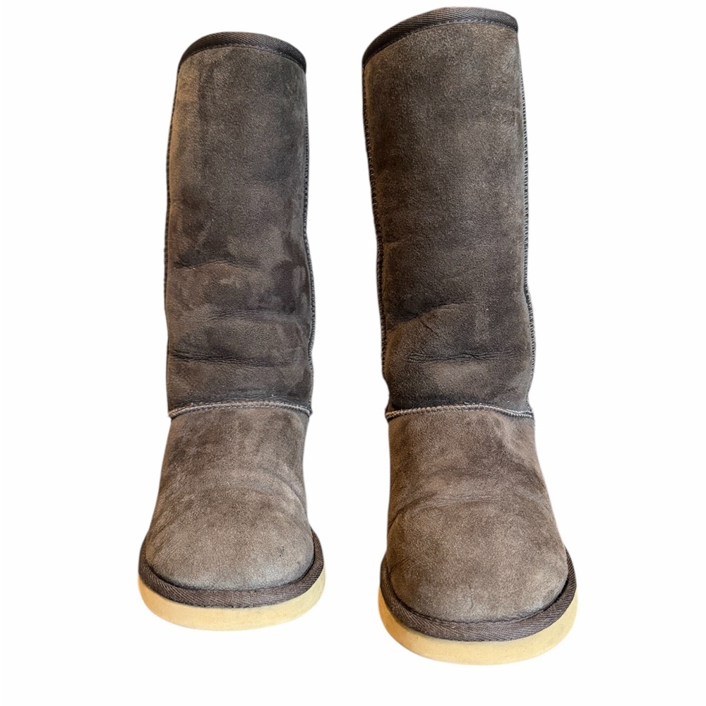UGG Australia Classic Tall Shearling Boots Brown Women’s Size 7 - Picture 2 of 14
